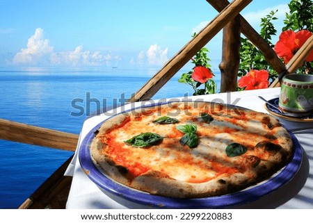Sea view pizza place, Amalfi coast