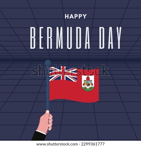 happy bermuda day poster suitable for social media post