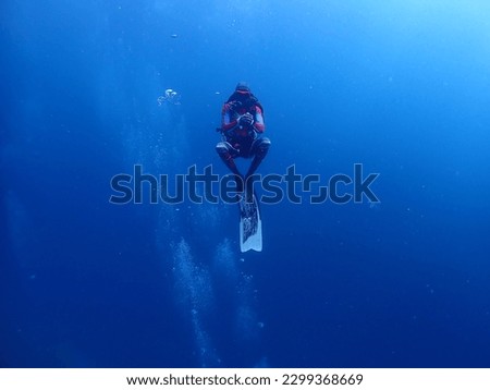 spiderman underwater version while scuba diving