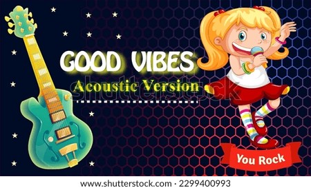  Musical quilled greeting card,Editable vector illustration.
Landscape image in a modern style useful for musical concert or festival poster design.
