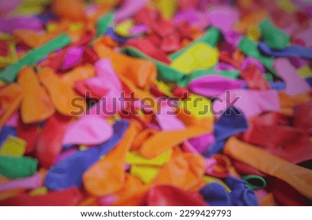 Blur background with colorful balloons