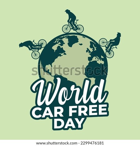 World car free day design 