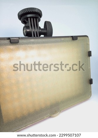 close up view of studio room lighting's LED lamp protector