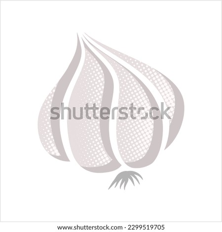 Garlic Icon, Common Seasoning Vegetable Icon Vector Art Illustration Royalty-Free Stock Photo #2299519705