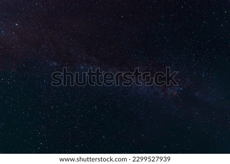starry multicolored night sky with a bright milky way and galaxies. Astrophotography with many stars and constellations