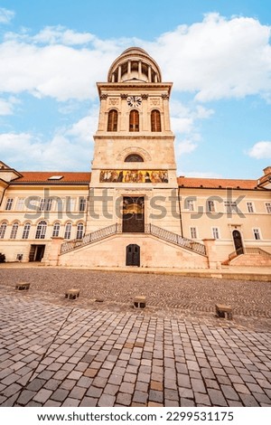 Pannonhalma Archabbey Hungary. Pannonhalma Abbey library interior in Hungary. UNESCO World Heritage Site. Discover the beauties of Hungary.