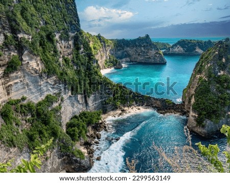 Views from the famous Rumah Pohon Tree House, Nusa Penida, Klungkung Regency, Bali, Indonesia Royalty-Free Stock Photo #2299563149