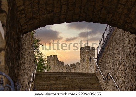 Beautiful landscape photo of a castle in Rochester 