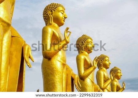 A peaceful photo of Lord Buddha statue in Nelligala temple, Sri Lanka.