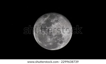 Full moon at night portrait 