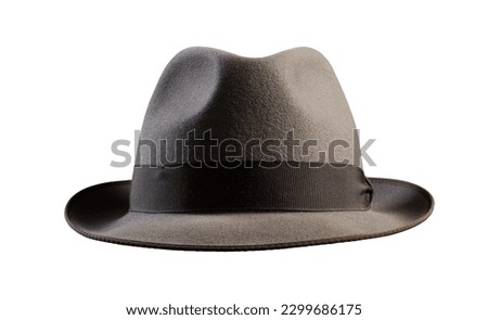 Brown Vintage hat isolated on white background Royalty-Free Stock Photo #2299686175