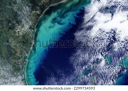 Bay, view from space. Elements of this image furnished NASA. High quality photo