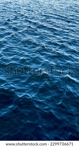 waves in the blue sea