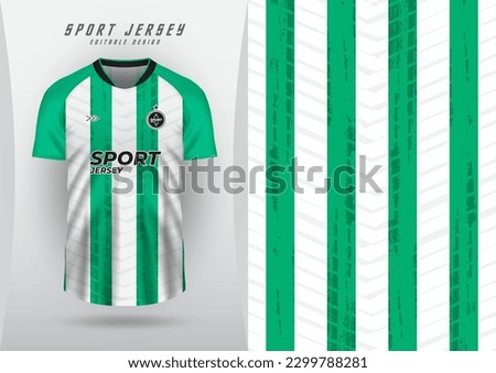 Background for sports jersey, soccer jersey, running jersey, racing jersey, green white stripe pattern.