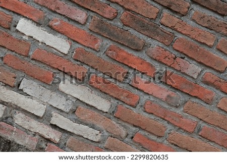 The brick wall forms a neat pattern.  Selected focus