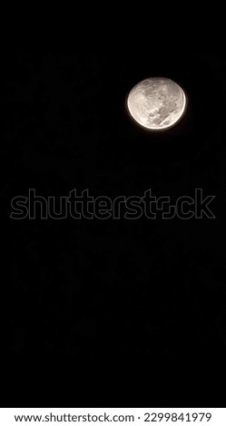 At night time moon picture 