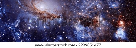 cosmos with stardust and milky way. Magic color galaxy. Infinite universe and starry night.