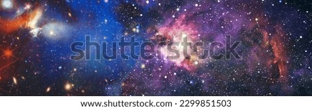 beautiful galaxy in outer space. Billions of galaxies in the universe. Abstract space background.