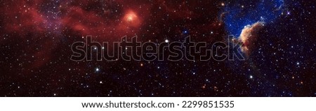 cosmos with stardust and milky way. Magic color galaxy. Infinite universe and starry night. Royalty-Free Stock Photo #2299851535