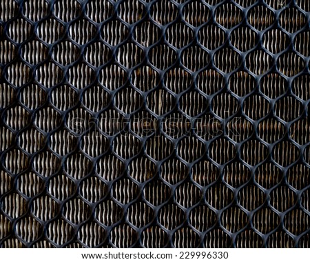 black plastic net mesh protection