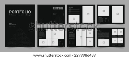 architecture portfolio design a4 standard size portfolio template.