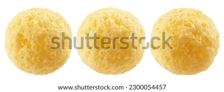 corn ball, isolated on white background, clipping path, full depth of field Royalty-Free Stock Photo #2300054457