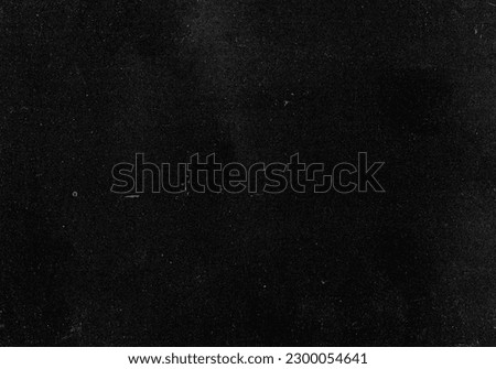Old Rough Dirty Black Scratch Dust Grunge Black Distressed Noise Grain Overlay Texture Background. Royalty-Free Stock Photo #2300054641