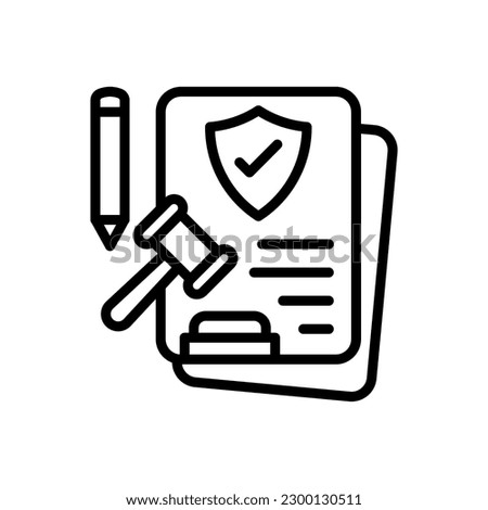 Legal Compliance icon in vector. Illustration Royalty-Free Stock Photo #2300130511