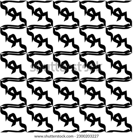 Abstract seamless monochrome pattern on white background for coloring. Design for banner, card, invitation, postcard, textile, fabric, wrapping paper, coloring book. Raster copy of vector file.