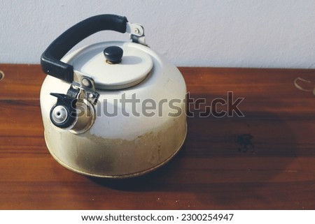 A kettle with a whistle when the water boils
