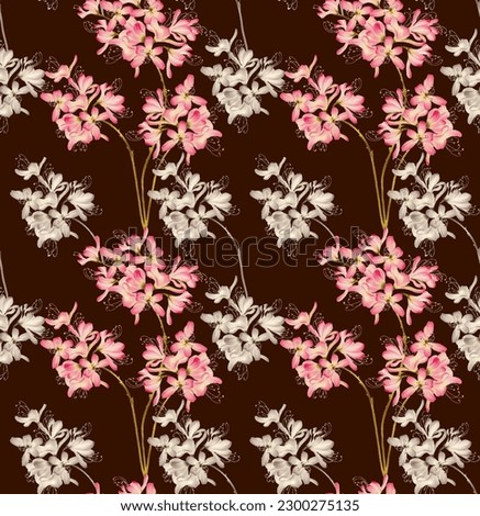 Beautiful traditional allover pattern illustration for digital printing frames and textile materials 