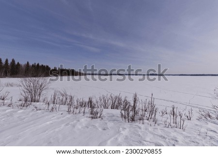 Astotin Lake on a Winter Day