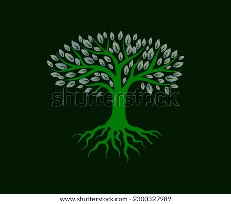 The best logo tree for a company Royalty-Free Stock Photo #2300327989