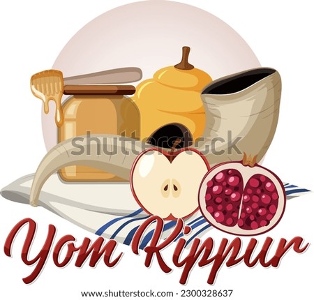 Yom Kippur Jewish day illustration picture, image, art, clip, clipart, drawing, graphic, cartoon, eps, vector, illustration, apples, healthy, fruit, sweet, food, travel, vacation, frame, blank, signs,
