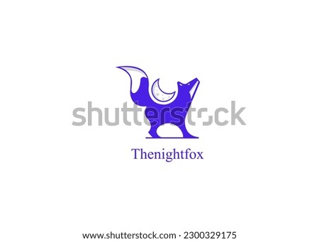 The best logo Thenightfox for a company Royalty-Free Stock Photo #2300329175