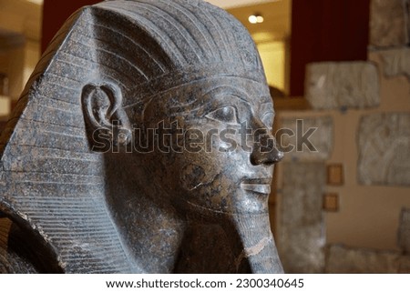 Sculptures in Cairo Depicting Hatshepsut, the Most Famous Female Egyptian Pharaoh Royalty-Free Stock Photo #2300340645