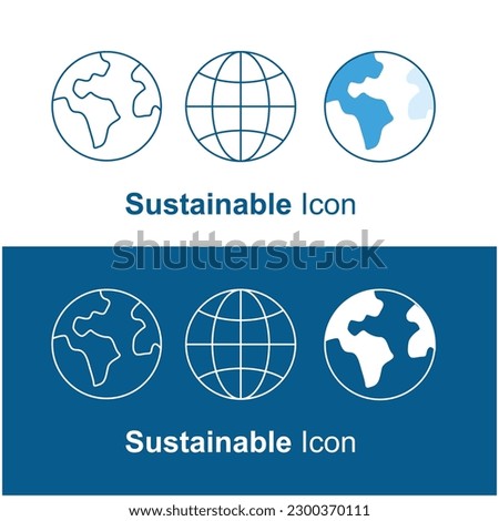 sustainability, eco-friendly practices, and related topic. Vector line icon with editable stroke.