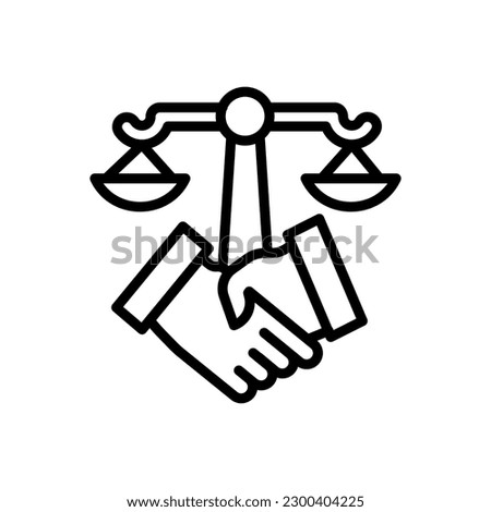 Dispute Resolution icon in vector. Illustration Royalty-Free Stock Photo #2300404225