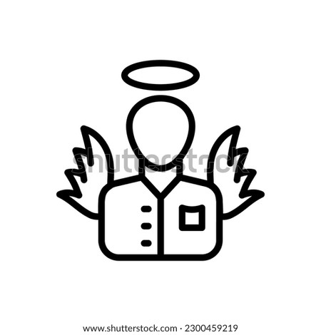 Innocent icon in vector. Illustration Royalty-Free Stock Photo #2300459219