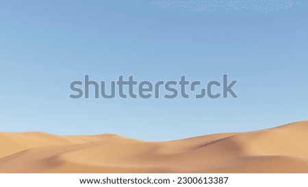 desert whit clear blue sky Royalty-Free Stock Photo #2300613387