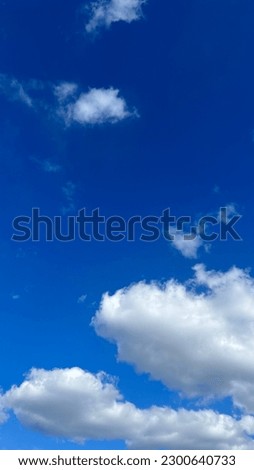 Blue sky with the clouds