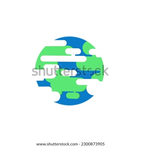 Earth planet in digital art style