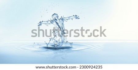 Fresh water shaped freshness human Royalty-Free Stock Photo #2300924235