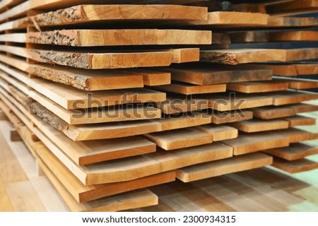 The Raw stacked wooden planks