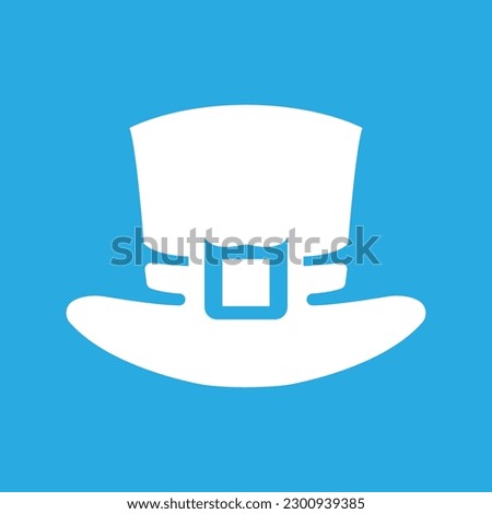 hat icon, St. Patrick's Day on a white background, vector illustration