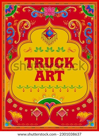 Truck art design illustration poster