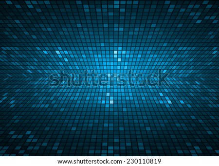 blue pixel background, Abstract vector background for computer graphic and technology. 