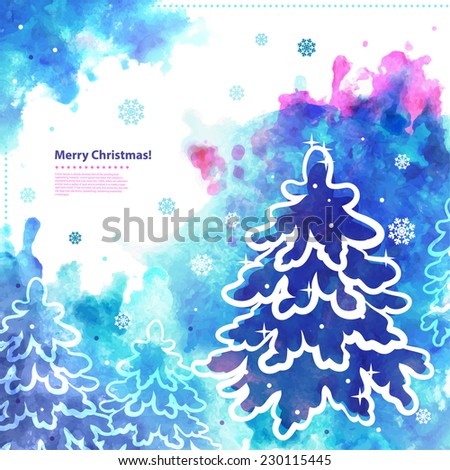 Christmas vector illustration can be used as a greeting card 