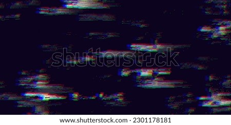 Unique Design Abstract Digital Pixel Noise Glitch Error Screen. Video Damage Overlay Background. Vector Illustration. Royalty-Free Stock Photo #2301178181