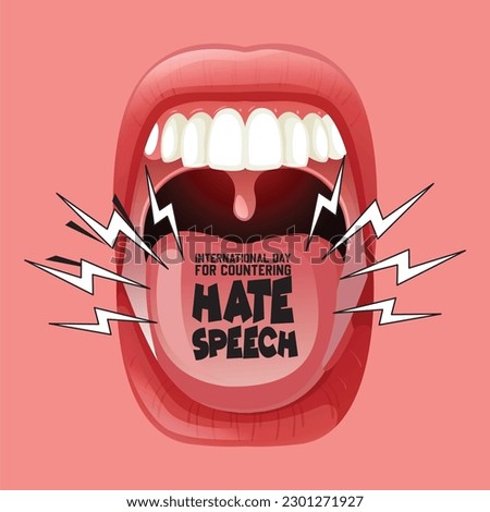 International Day for Countering Hate Speech Royalty-Free Stock Photo #2301271927